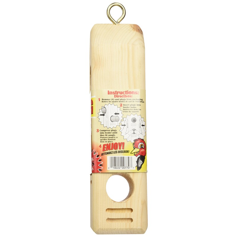 C&S Wild Bird Suet Plug Feeder for Wild Birds