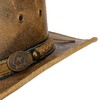 SCIPPIS Irving Leather Hat, Brown, S