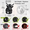 FaithHeart Men's Ring, Stainless Steel Baphomet Goat Head Ring, Punk