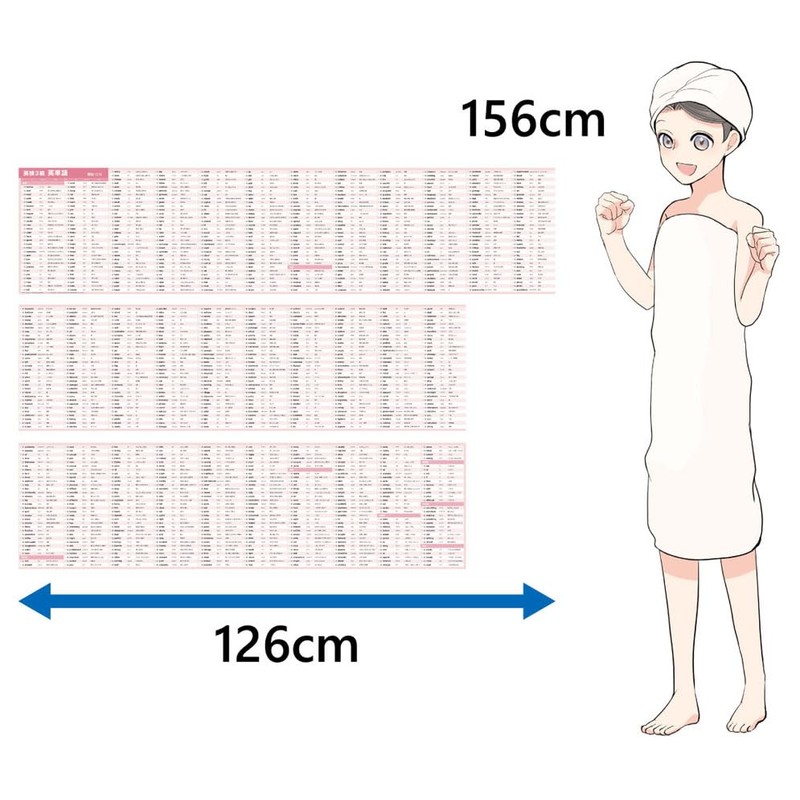 Gakupo Learning Posters to Remember in the Bath, Eiken Grade