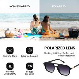 Cyxus Women's Sunglasses Retro Pilot Vintage 70s Polarised Lenses UV Protection for Beach Music Festivals Shopping, 02-gradient black