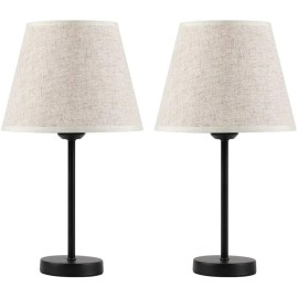 Unbranded Set of 2 Bedside Table Lamps Nightstand Lamps Desk Lamps Bedroom Living Room