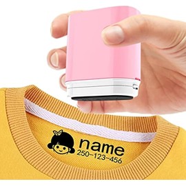 Sello de nombre personalizado para ropa,etiquetas de tela para ropa personalizadas,sello de nombre personalizado para ropa,Marcador de Ropa Permanente (BY005-PINK)