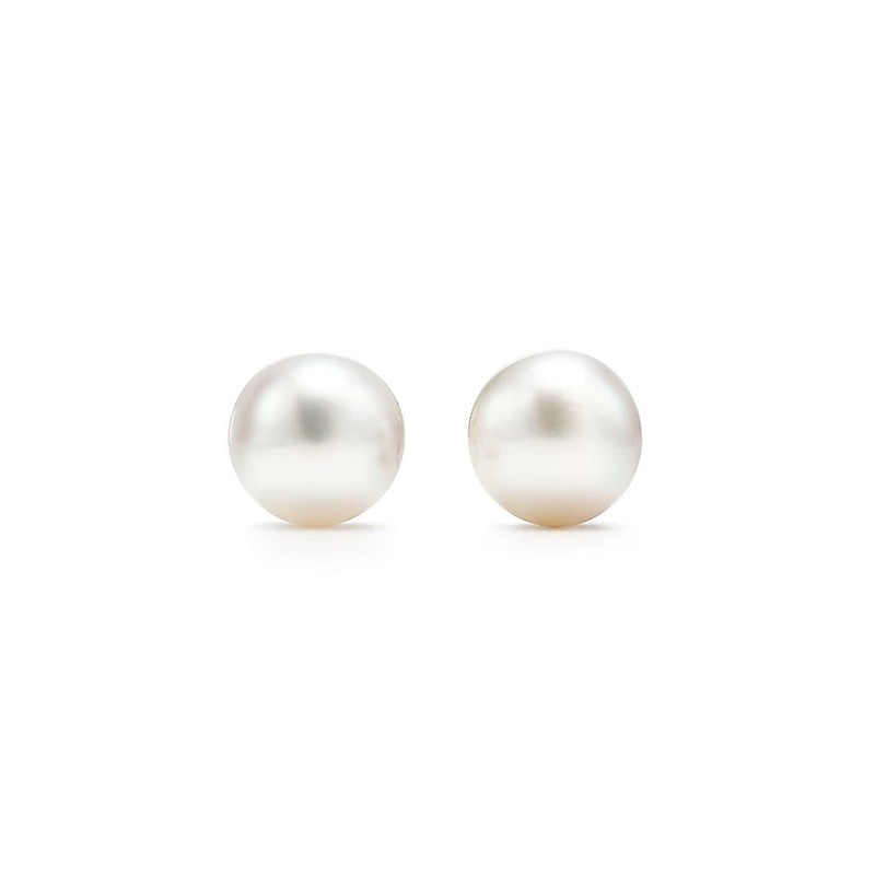 Anthony Vincent Aretes Perla Cultivada Natural Tamaño 10 mm Blanco