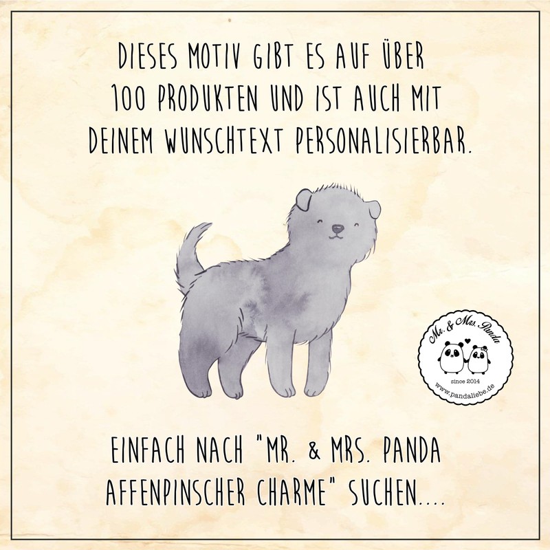 Mr. & Mrs. Panda Mauspad Affenpinscher Charme - Geschenk, liebenswert,