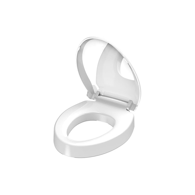 Aünsffer Raised 2.91'' Toilet Seat Elongated, Toilet Seat Riser for
