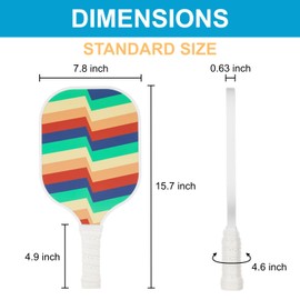 Pickleball Paddles Set, Premium Lightweight Fiberglass Surface Polypropylene Core Pickleball Rackets, Pickleball Set of 4 with 4 Outdoor Balls and Carry Bag for Beginners (Multicolor)