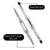 Larrel Pack of 2 Double Sided Brushes for Gel Nails,