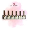 Caja Con 6 Esmaltes Rubber Base Clear 10ml Cu. Studio