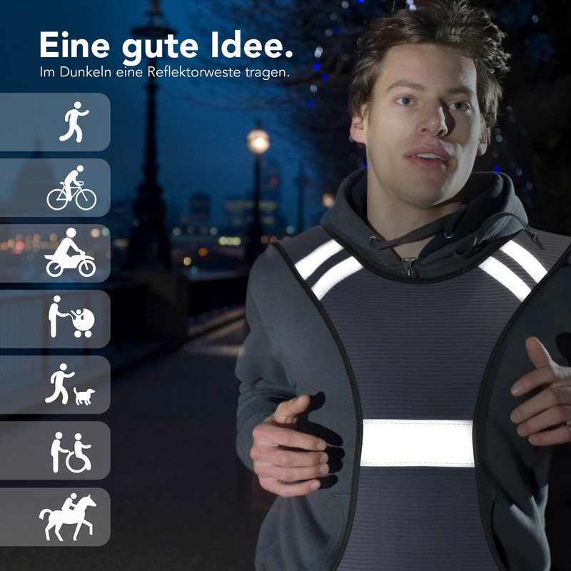 Eazy Case Reflective Vest, Safety Vest, Flexible, Adjustable, Reflective Vest