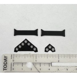 mbc320 2 Pack 1/43 Federal Signal Vector Vision SLR Lightbar For Greenlight Police Cars