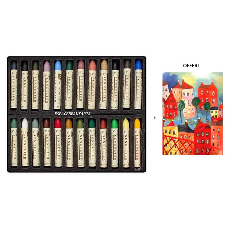 Sennelier Pastels Oil 24 Colours Landscape Made in France and