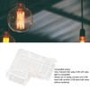 8pcs LED Strip Light Connector Professional Transparent 3Pin L Shaped