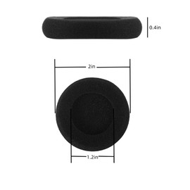 LIANRISES 10 Stück 5cm Kopfhörer Ohrpolster Ohrpolster Ersatz Kopfhörer üBerzug Kopfhörer Schutz Kopfhörer Polster für Büro Telefon Kopfhörer Ohrpolster Kopfhörer