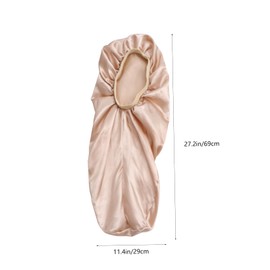 SAFIGLE 3Pcs Elastic Band Satin Bonnet Caps for Women Night Sleeping Head Cover Breathable Hair Protection for Long Hair and Braids Comfortable Design