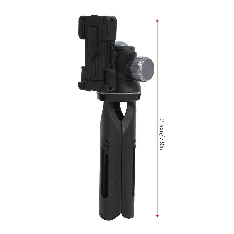 Mini Metal Desktop Tripod Stand Selfie Vlog Handle for Mobile