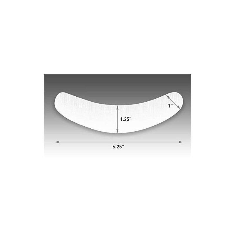 ROORUZ White Pastor Shirt Label Collar Insert 160X30X0.7MM(3Pieces)