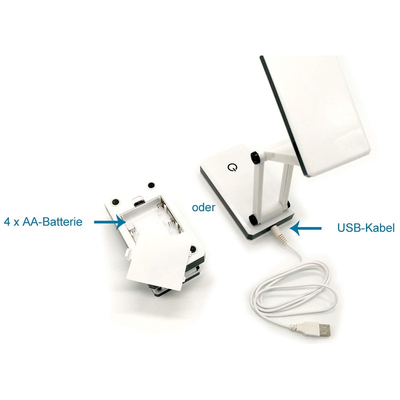 Mobile COB LED Desk Lamp Foldable 3 Brightness Levels Ideal