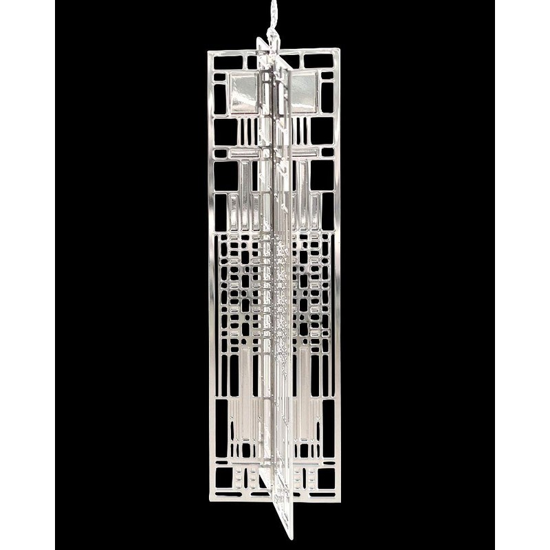 Uni-Art Frank Lloyd Wright 3 Wrightsicle Christmas Ornament Set 4