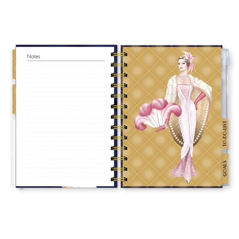 Claire Coxon Art Deco 2026 Organiser Diary | Hardback Weekly
