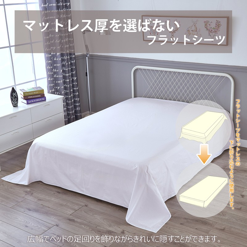 Flat Sheet Double 100% Cotton 220x250cm Fitted Sheet Bed Sheet