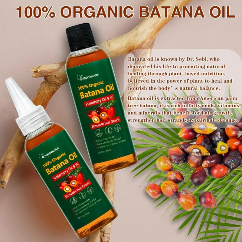 Aceite De Batana Orgánico Umpeimvon, Paquete De 2, 200 Ml