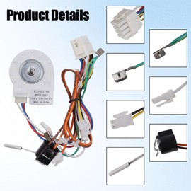 W11452196 Refrigerator Evaporator Fan Motor Compatible with Whirlpool Refrigerator Replaces W10514110 W11374554 4962144 AP6987262 PS16217991 EAP16217991