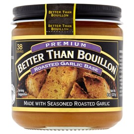Better Than Bouillon Premium Roasted Garlic Base, Made with Seasoned Roasted Garlic, 38 Servings Per Jar, 8 Ounce (Pack of 2)