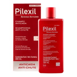 Pilexil Shampoo para cuidado Anticaída del cabello 300 Ml Con Serenoa Serrulata Y Zinc