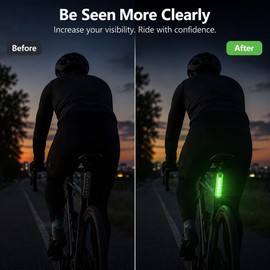 Rechargeable LED Warning Light with 4 Lighting Modes – Type-C Bicycle, Kayak & Boat Signal Light in Red, Green & White