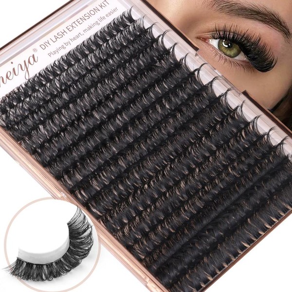 Volume Lash Clusters Kit DIY Lash Extension Kit D Curvature