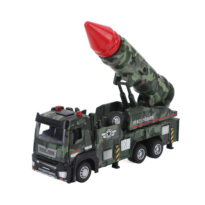 Missile Truck Toy High Simulation Strong Return Force Alloy Lights