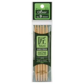 Takumi Bamboo Double Point Knitting Needles 5 5/Pkg-Size 9/5.5mm