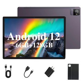 Android Tablet with SIM Card Slot, 10.51 inch Large Screen Tablet, 6GB RAM 128GB ROM 1920 * 1200 IPS FHD Display, 5G Wi-Fi /BT5.0/4G LTE/Stand Case