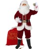 Wabolay Santa Claus Costume for Men Santa Suit Adults 11pcs