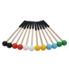 Soundspire 8" Green Percussion Mallets, Rubber Head & Ergonomic Wood