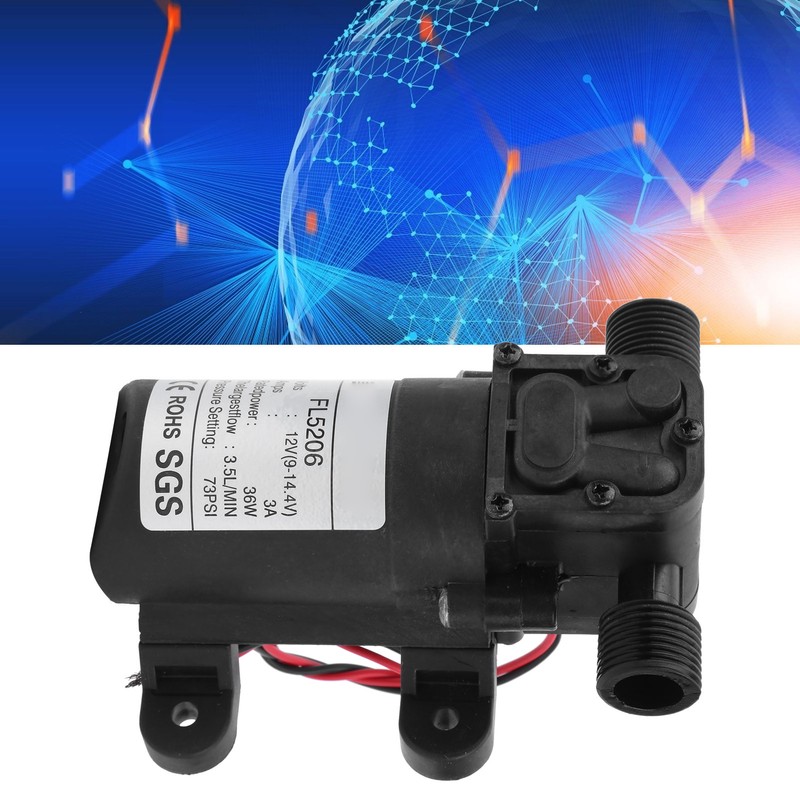 Diaphragm Water Pump Electric Mini Pumping Tool 73PSI 3.5L/MIN G1/2in