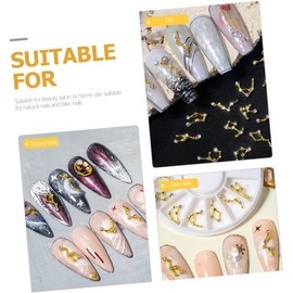 Healeved 36pcs Zodiac Rhinestone Nail Charms Nail Gems for Phone Cases DIY Decoration Unique Creative Design for Individuality Style