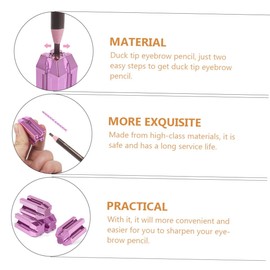 WOONEKY 2pcs Eyebrow Pencil Sharpener Eyeliner Lip Pencil Sharpener Easy to Carry