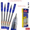 ELKOS BLUE Ballpoint Pens, 0.7mm Fine Point, Pack of 5,