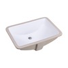 Wells Sinkware Rectangular 20 x 15 Ceramic Undermount Bathroom Sink
