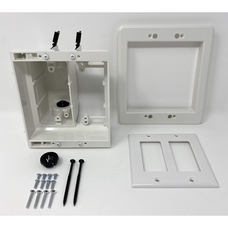 RiteAV Recessed Television Box - Conceals Power and Low Voltage