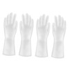 FRCOLOR 2 Pairs Reusable Kitchen Cleaning Gloves Durable Latex Dishwashing
