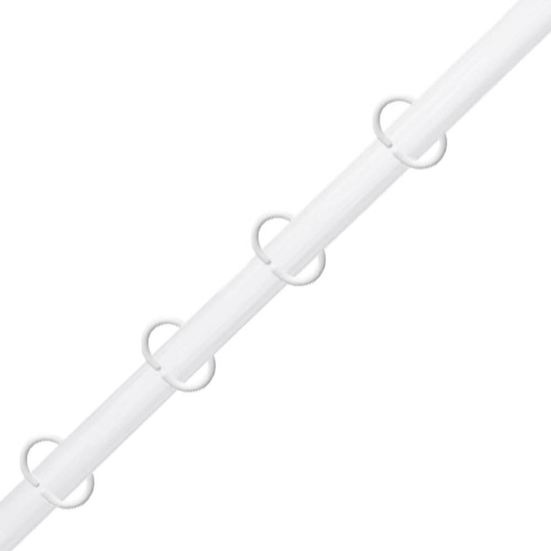 Shower Curtain Rings, 12 Pieces Plastic Shower Curtain Hooks, Rings