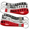 Oringaga 24PCS Rock and roll Themed Keychains -Music Party Supplies