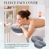 Mixweer 2 Pcs Massage Face Cradle Cover Fleece Massage Table