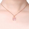 YOUMIYA Women's Gift Love Cat Pendant Necklace - Rose Gold