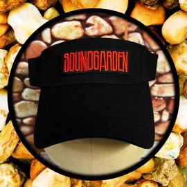 SOUNDGARDEN ROCK BAND GOLF AND TENNIS SUN VISORS BLACK HAT ADJUSTABLE
