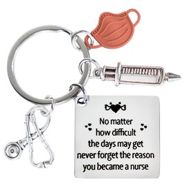 Morycraft Nurse Keychain For Nurses, Medical Student, Cool Nurse Gifts For Women, Female, Best Birthday Rn Nursing Gift Ideas, Nurse Graduation Gift For Christmas, Stocking Stuffers Christmas Gifts