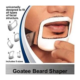 Beard Styler Goatee Beard Grooming Tool Men's Facial Hair Styling Template - 5pcs/Set (white)